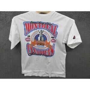 Vintage SOFTWEAR Montreal Canadiens 1993 Stanley Cup Champions T-shirt Men Large
